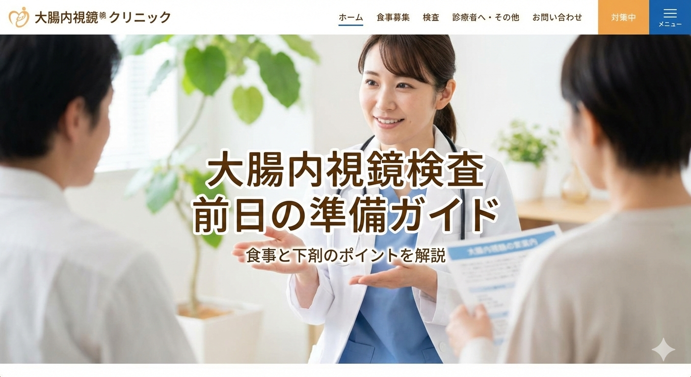 大腸内視鏡検査をスムーズに受けるために。